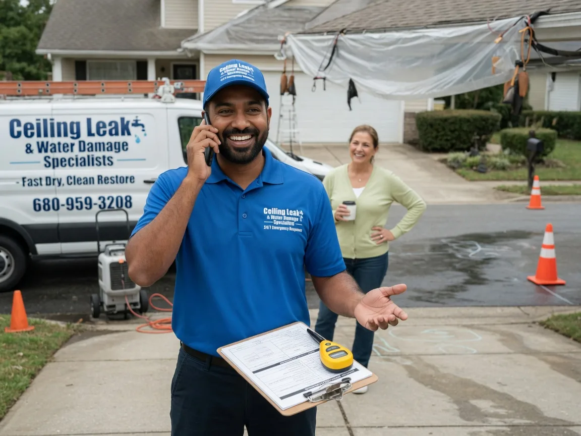Ceiling Leak Cleanup Houghton Lake Heights, MI FAQs